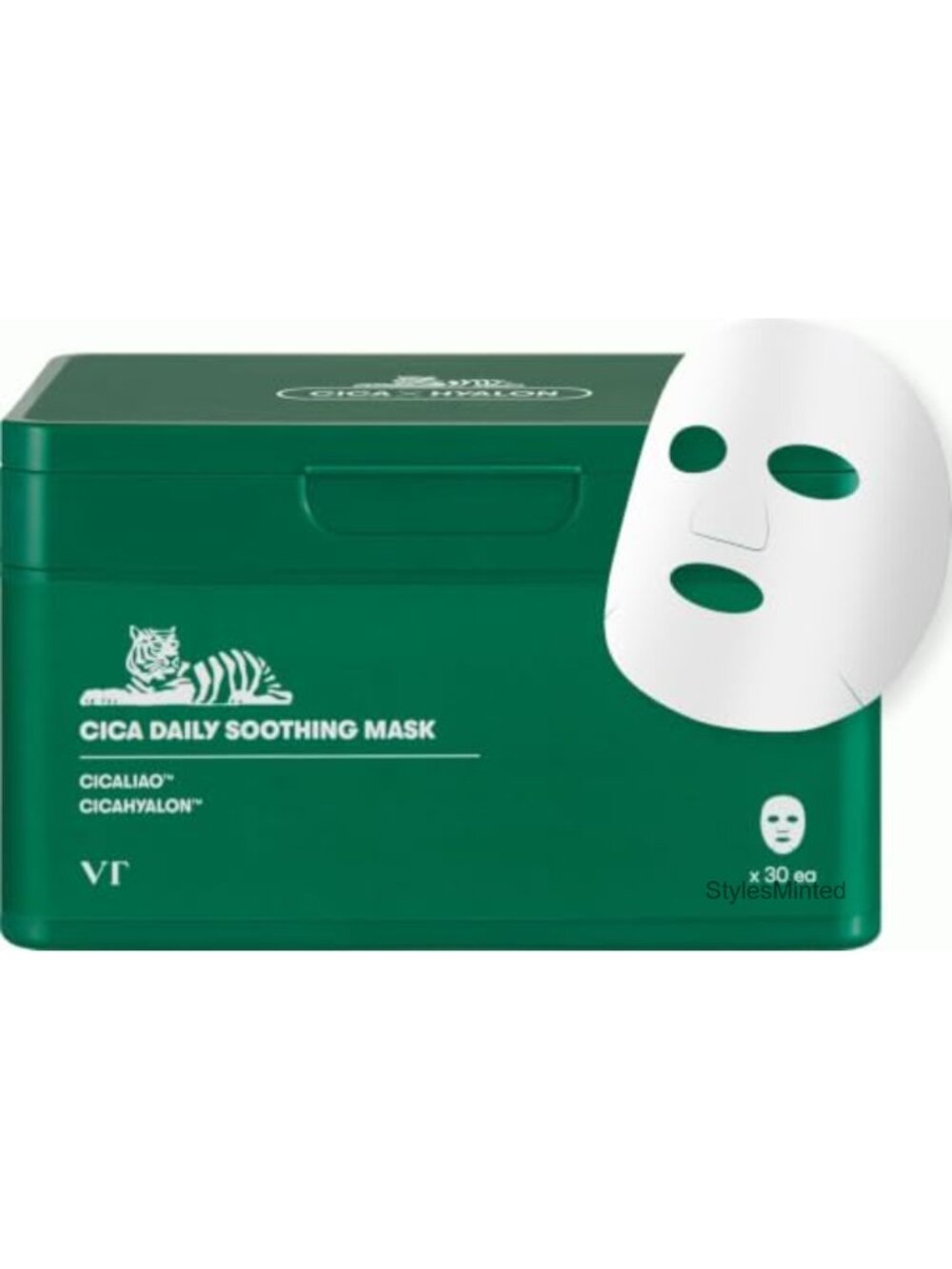 Cica Daily Soothing Mask 30 Sheet Facial Mask Sensitive Skin Hydrating Korean